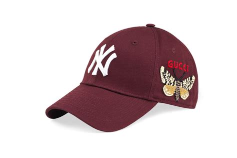 new york yankees x gucci cap|Gucci ace Yankees.